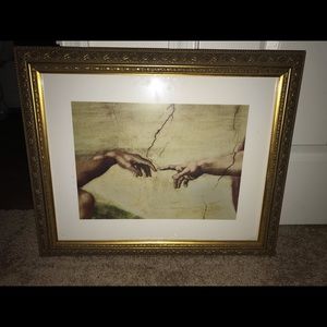 The Creation of Adam Custom Framed